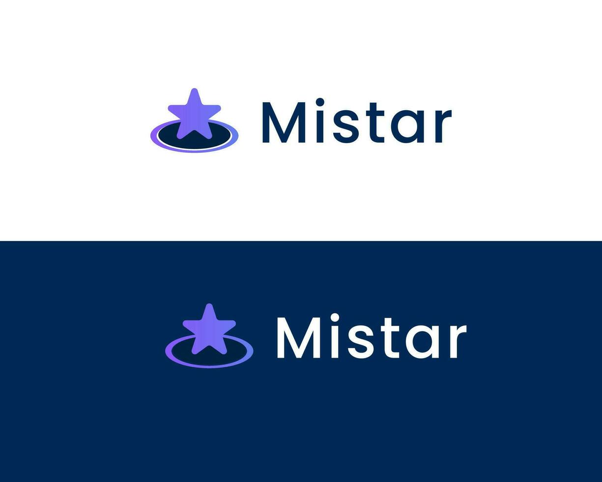 modern Star Logo Design Konzept Vektor
