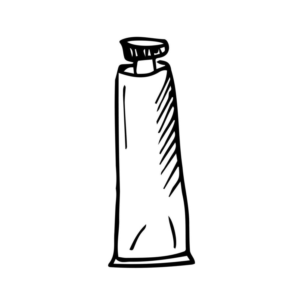 Vektor Illustration von Hand gezeichnet Flaschen zum Kosmetika. eps