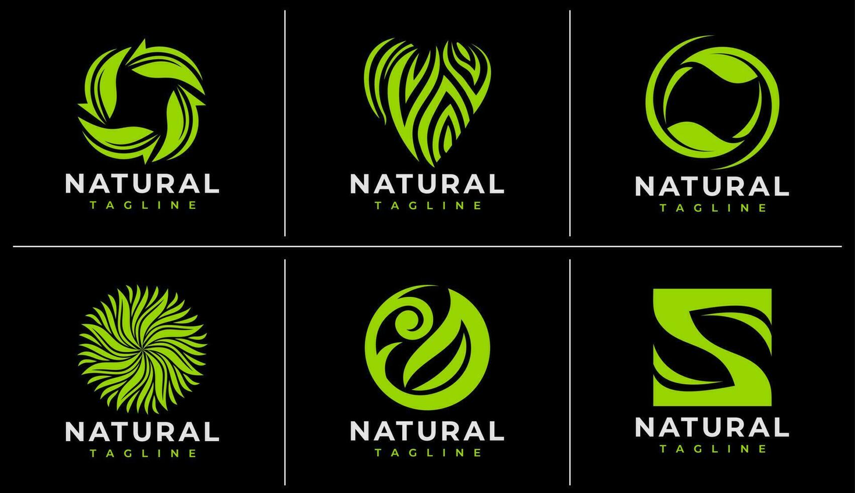 minimal linje växt blad logotyp design mall. modern organisk blommig blad logotyp. vektor
