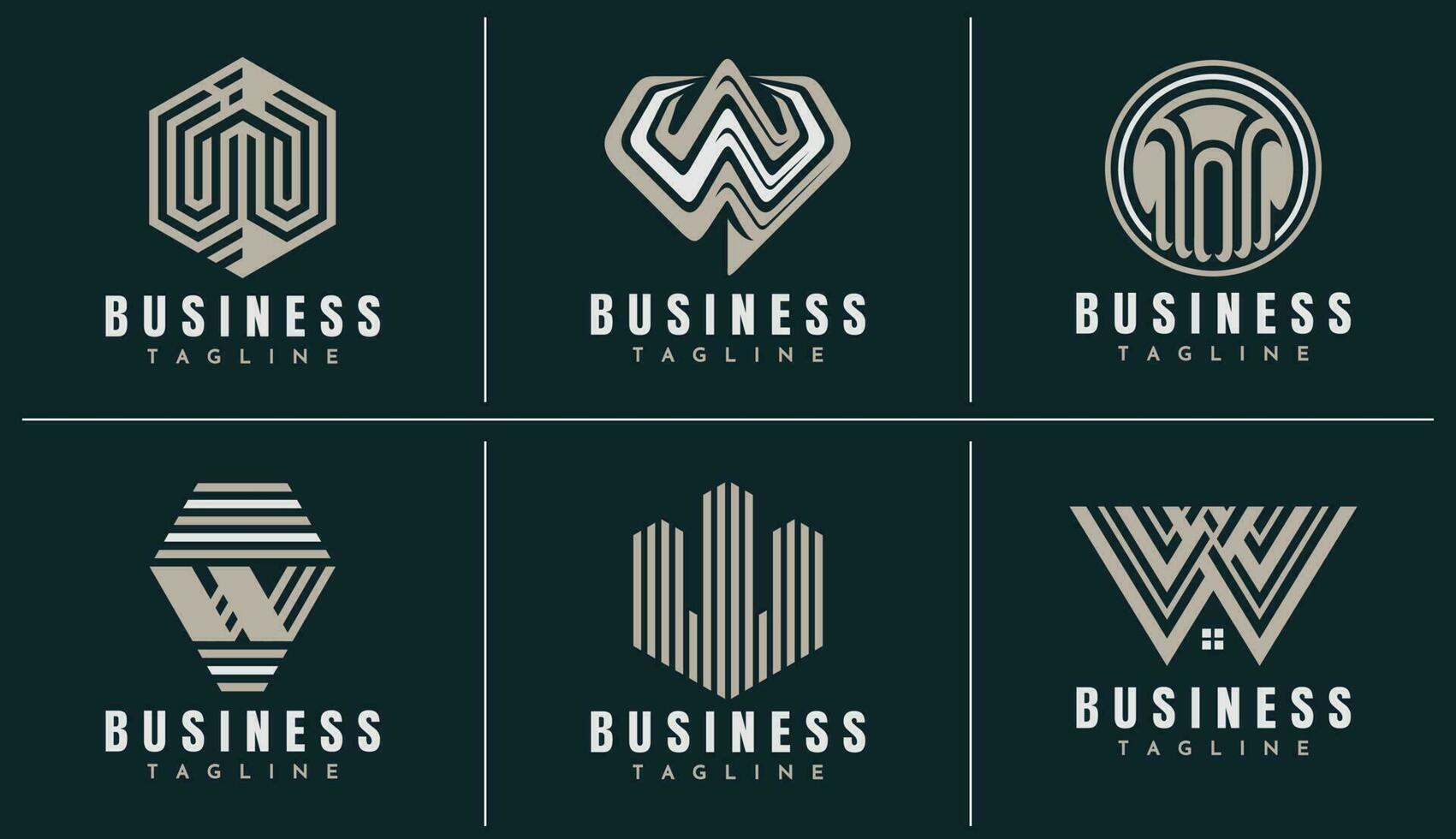 lyx geometrisk linje brev w logotyp design varumärke. elegant företag första w logotyp. vektor