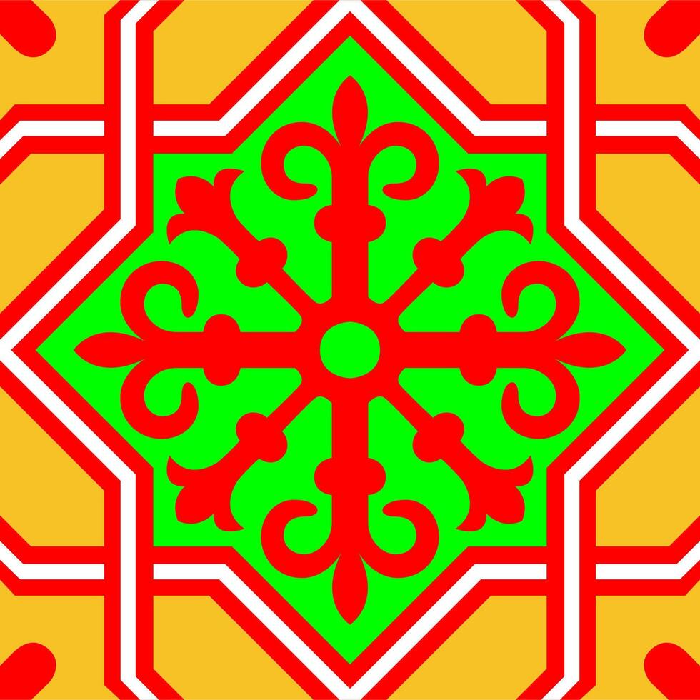 islamic alpona vektor design