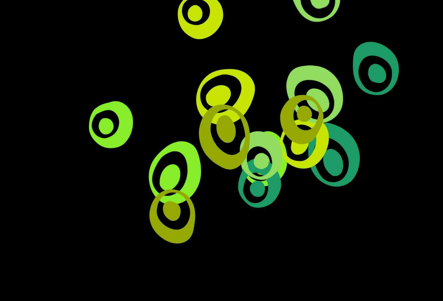 mörkgrön, gul vektoromslag med fläckar. vektor