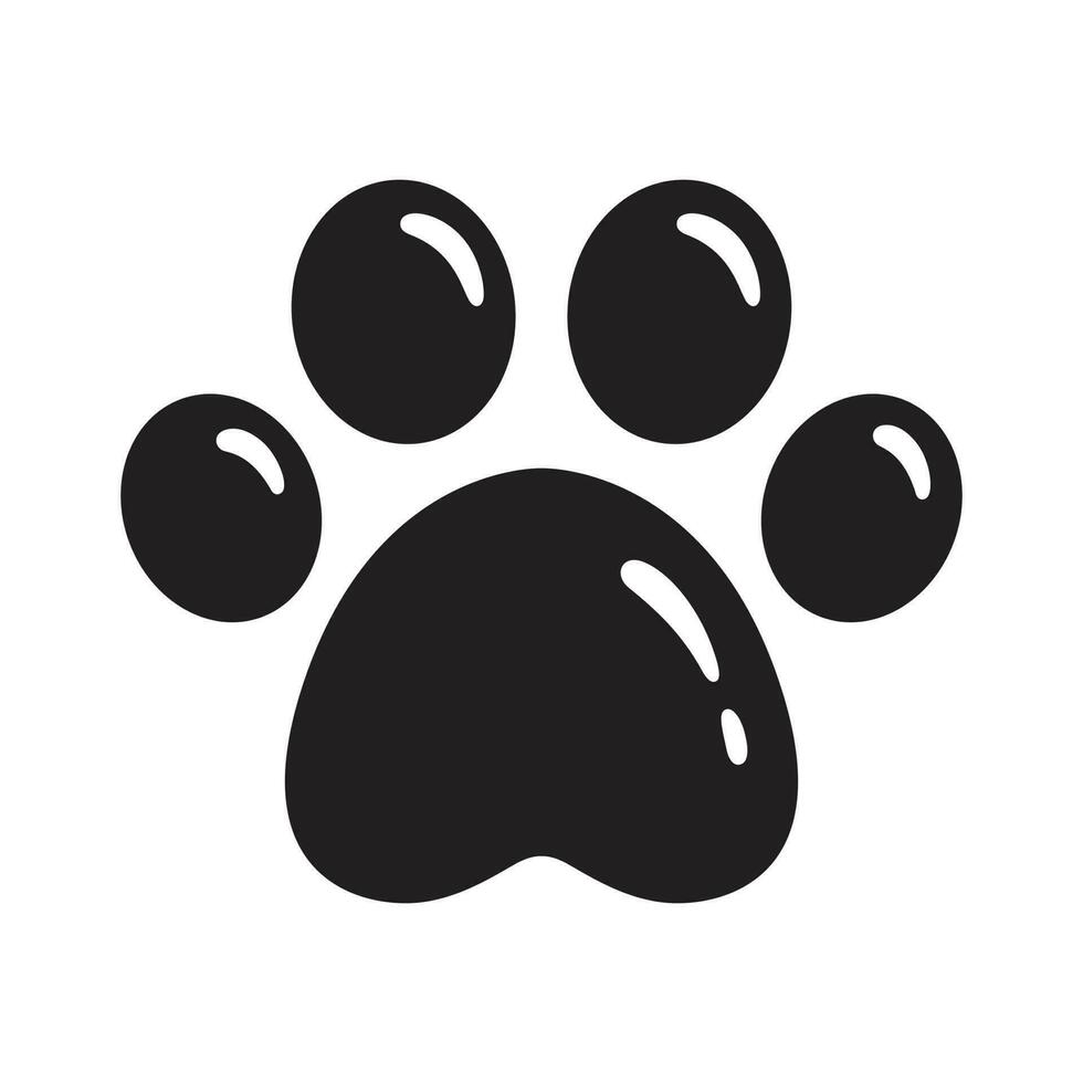 hund Tass vektor fotavtryck ikon logotyp franska bulldogg katt valp tecknad serie symbol tecken illustration