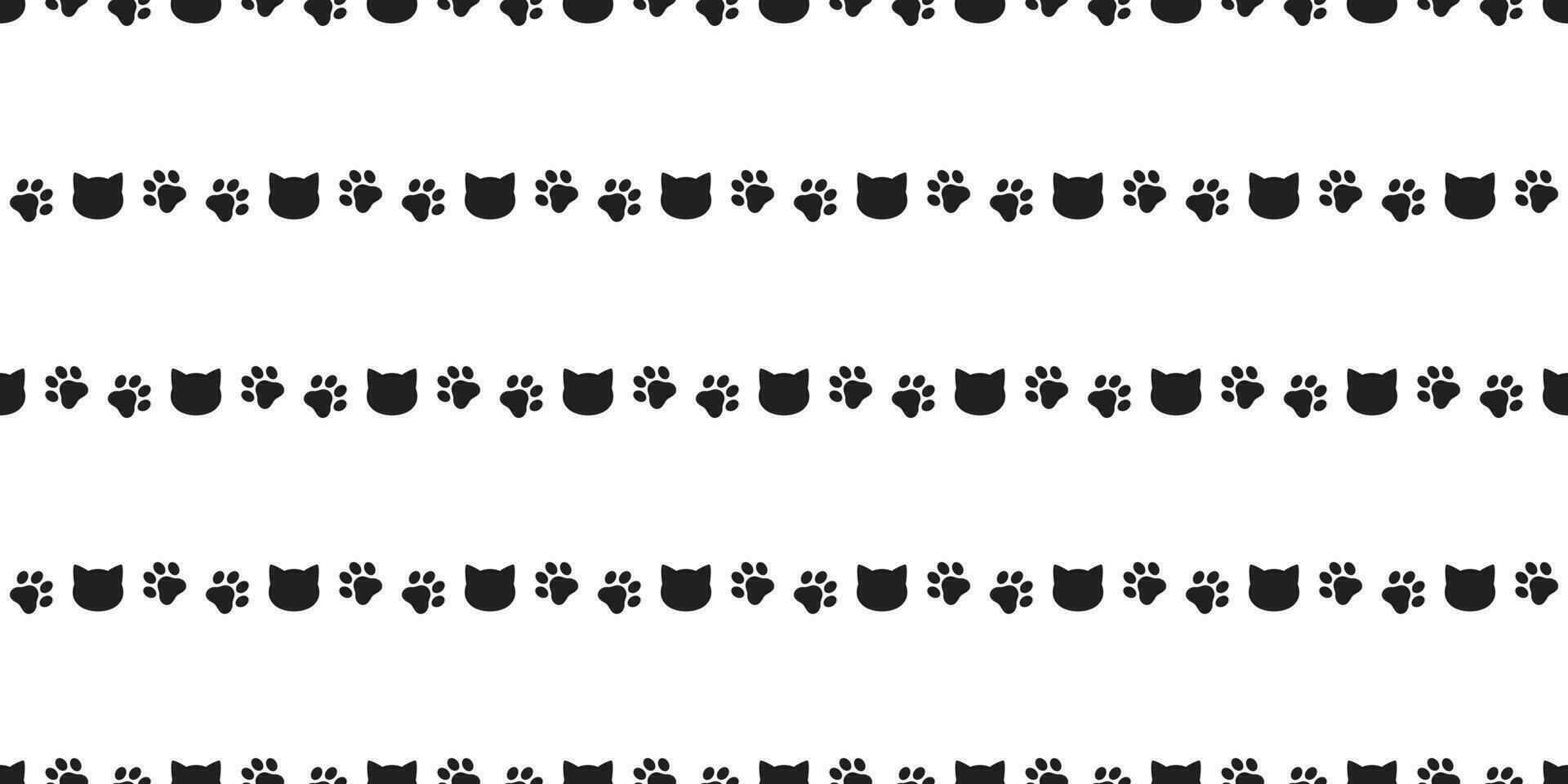 Katze nahtlos Muster Pfote Vektor Kätzchen Kattun Karikatur Illustration Fliese Hintergrund Schal isoliert wiederholen Hintergrund Geschenk wickeln