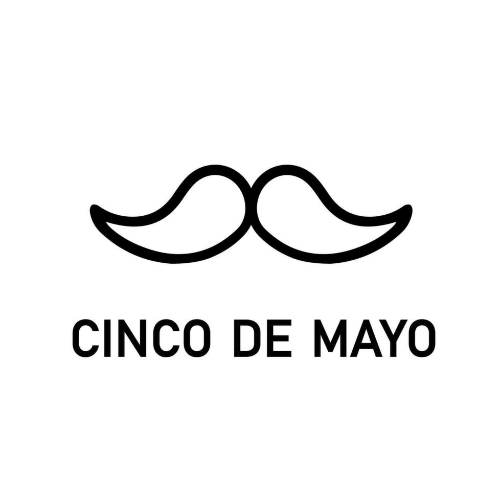 cinco de Mayo Feier. Mexikaner traditionell Bundes Urlaub Das ist gefeiert auf kann 5. vektor