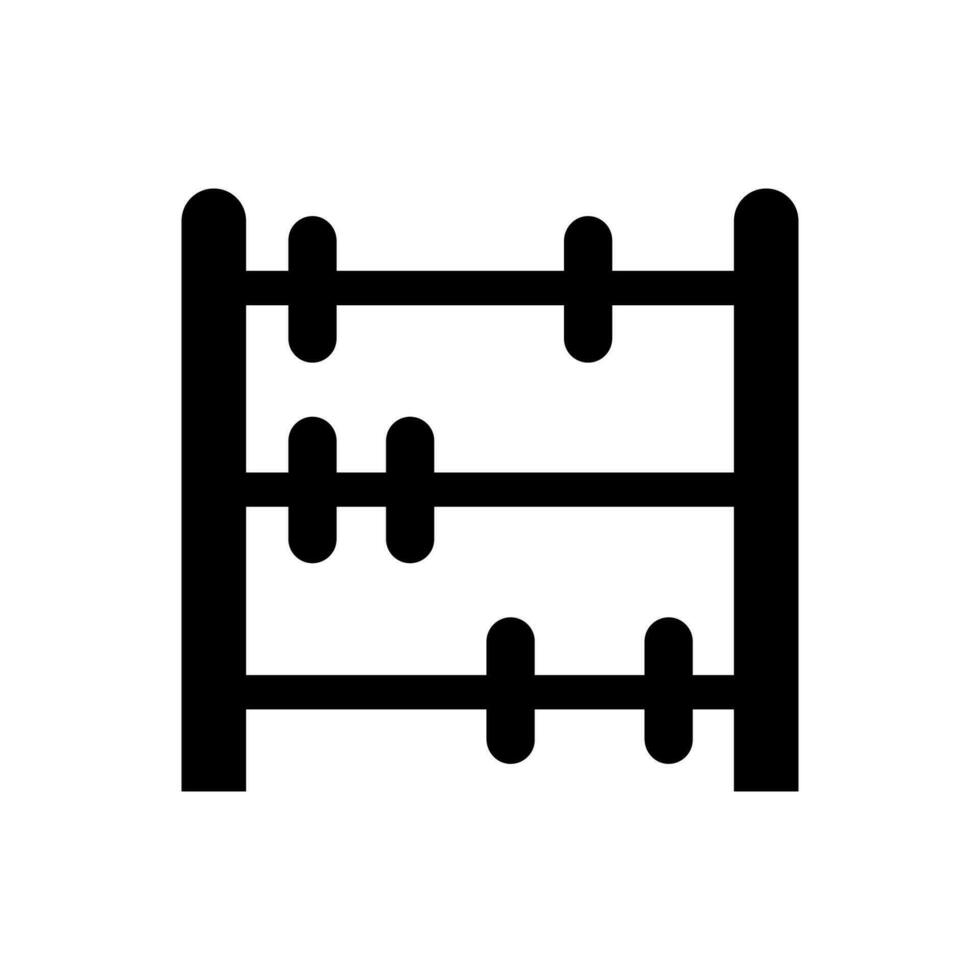 Abakus Symbol geeignet zum irgendein Art Design Projekte vektor