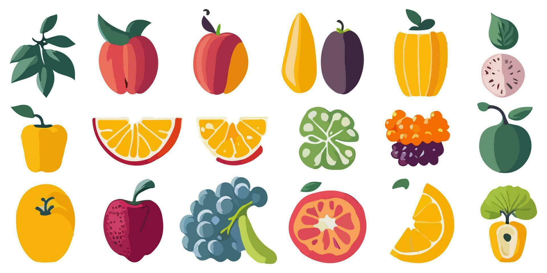 vektor illustration av citroner, apelsiner, och grapefrukt