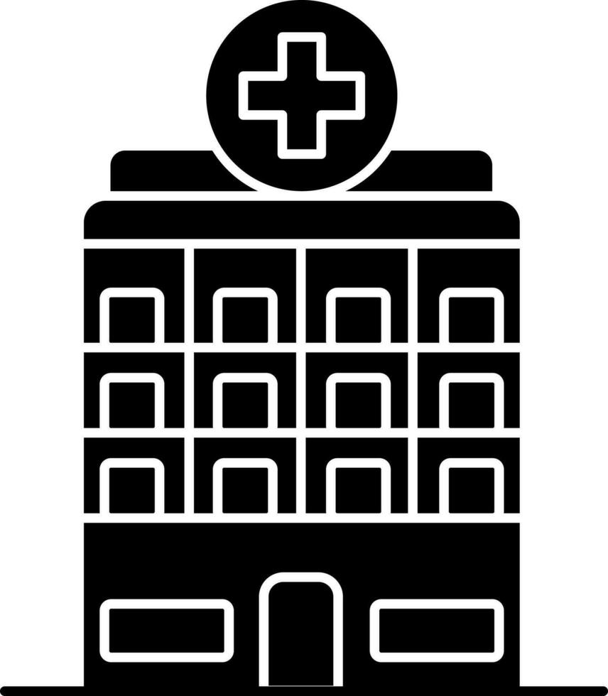 Symbol für Krankenhausgebäude vektor