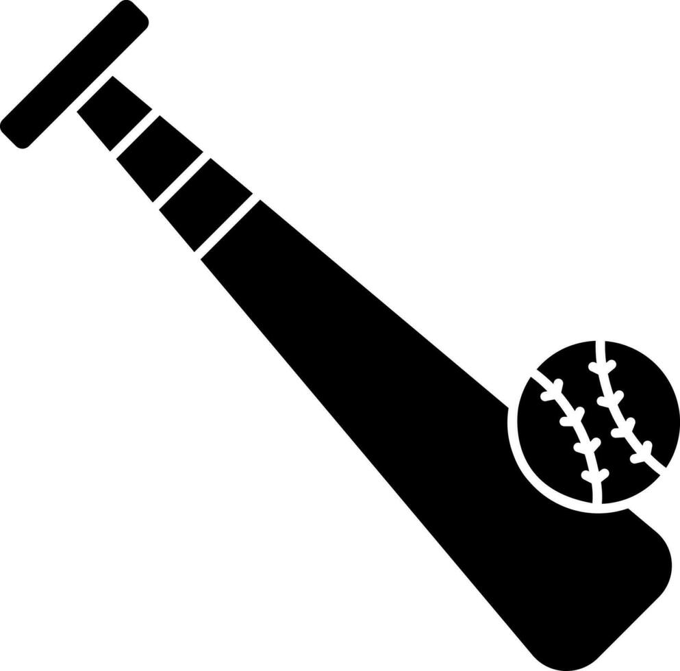 Baseball Schläger und Ball Symbol vektor