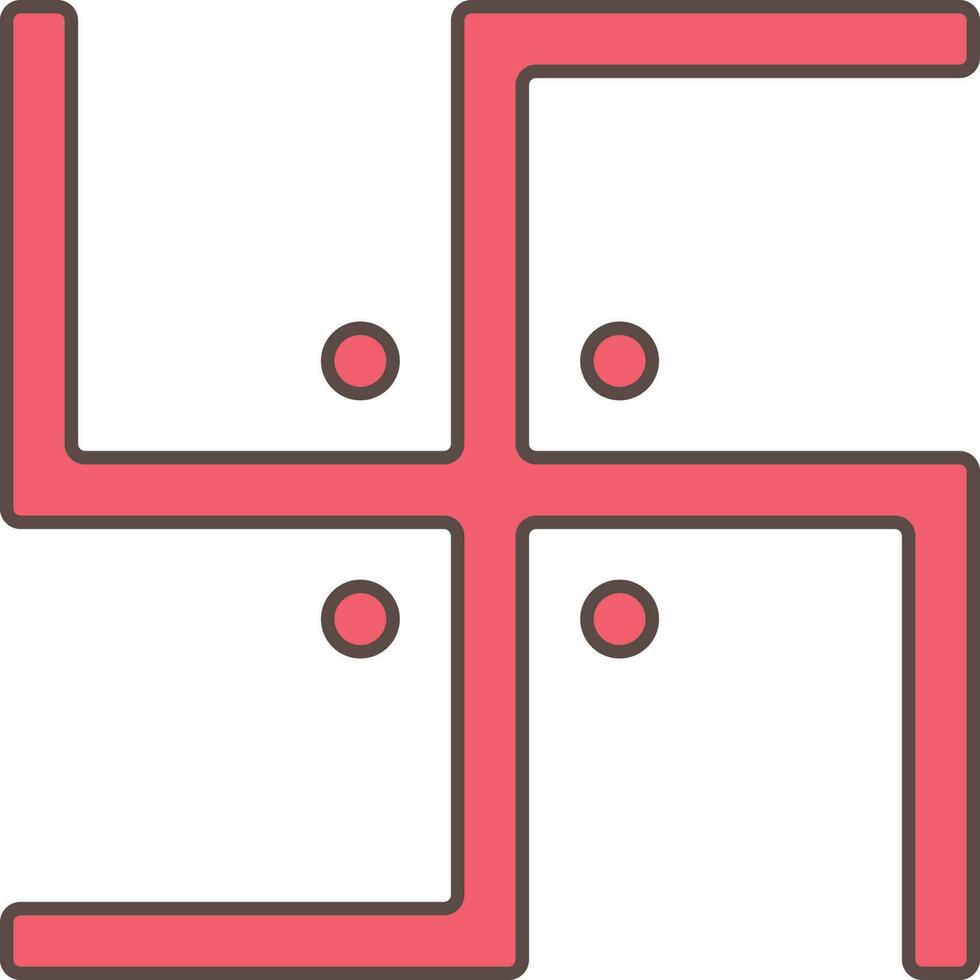 röd hakkors symbol eller ikon på vit bakgrund. vektor
