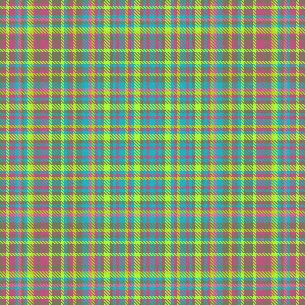 Muster Textur nahtlos von Tartan prüfen Stoff mit ein Textil- Plaid Hintergrund Vektor. vektor