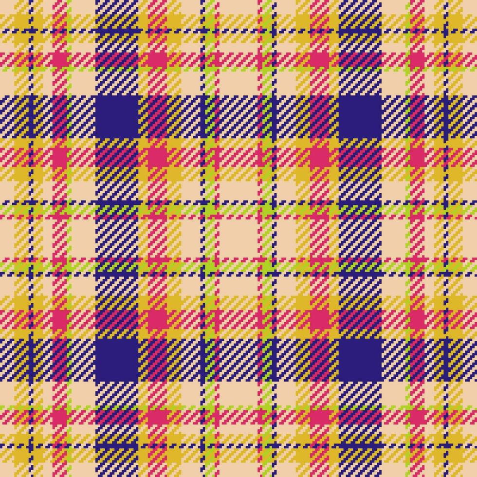 textur sömlös pläd av tyg vektor kolla upp med en textil- tartan bakgrund mönster.