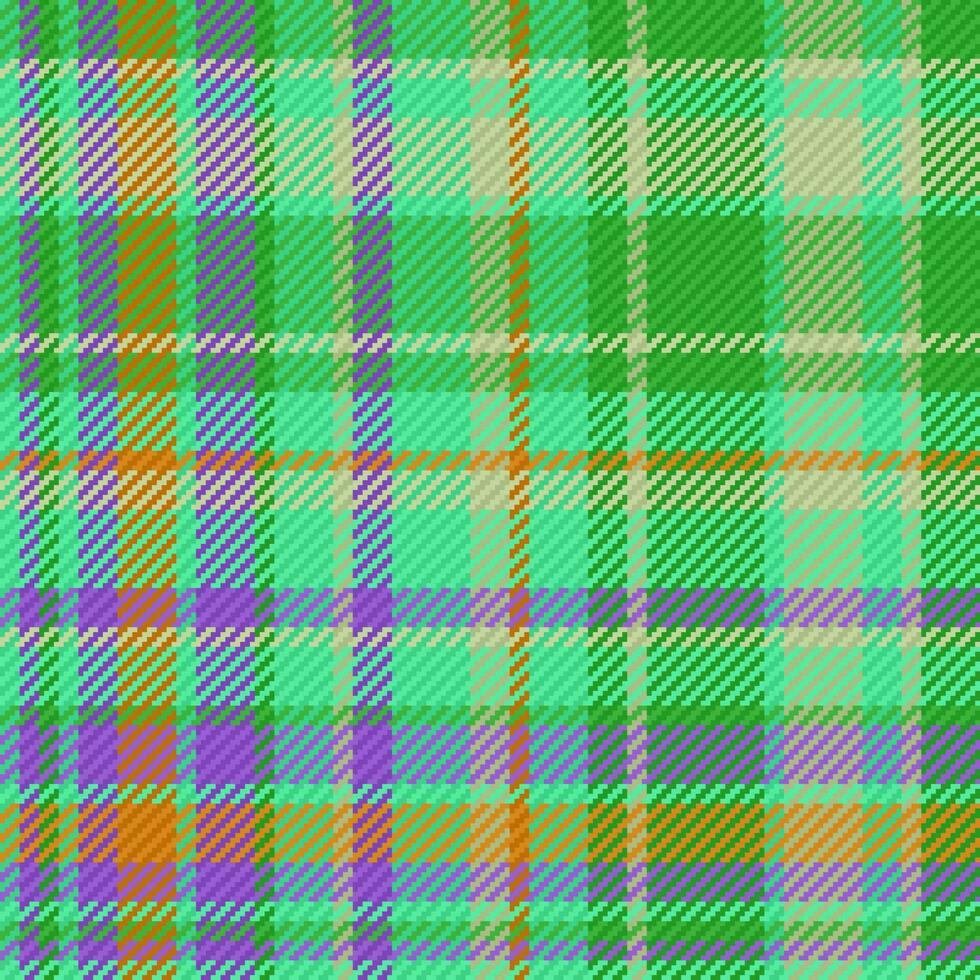 Plaid Hintergrund Schottenstoff. Textur nahtlos Vektor. Textil- Stoff prüfen Muster. vektor