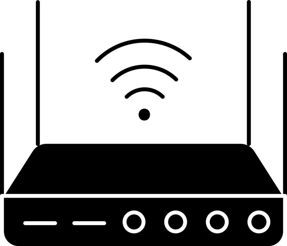 WLAN-Router-Symbol vektor