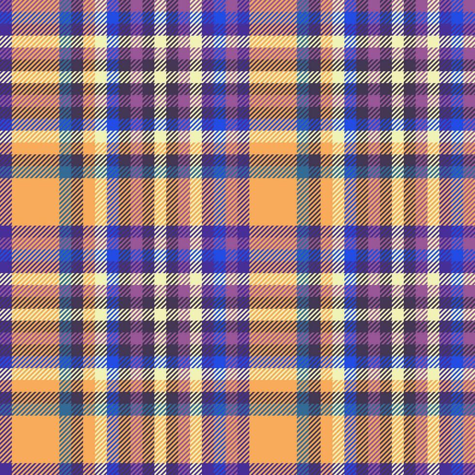 Stoff Hintergrund überprüfen. Muster Vektor Plaid. Textil- Tartan Textur nahtlos.