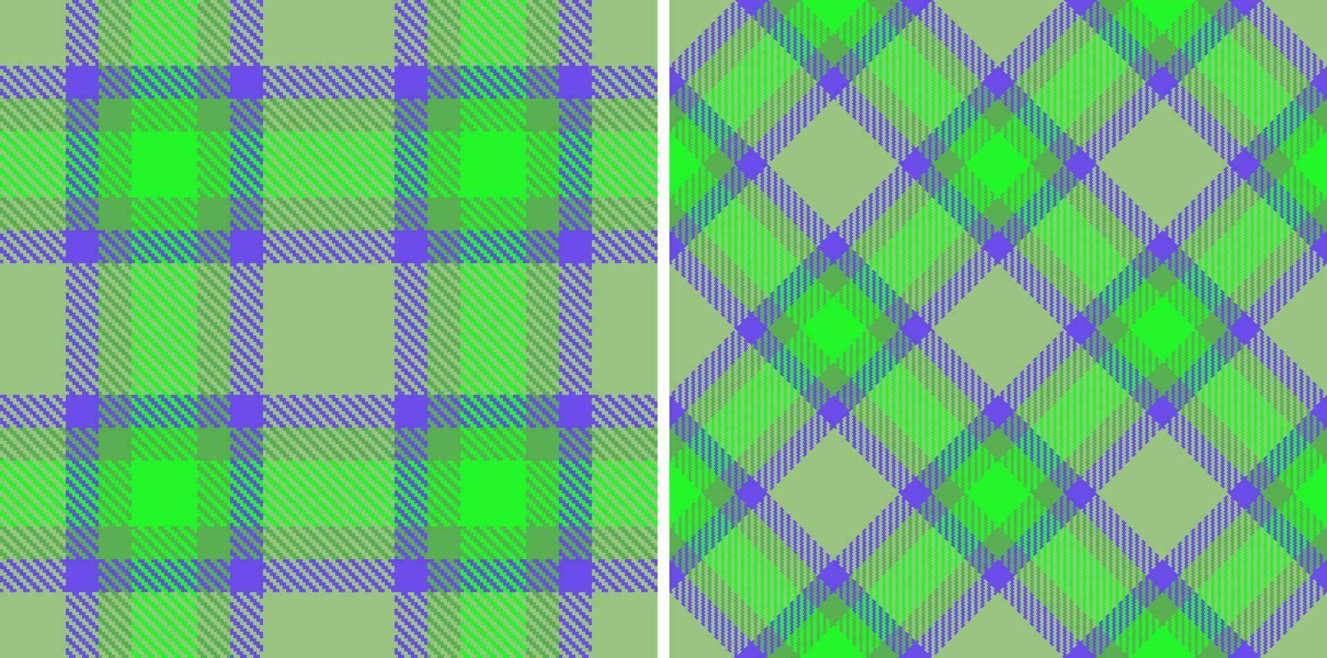 Muster prüfen Hintergrund von Textil- Vektor nahtlos mit ein Plaid Stoff Tartan Textur.