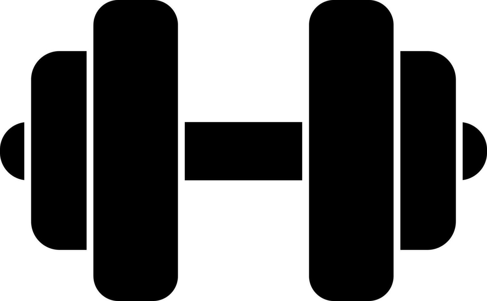 Hantel-Glyphe-Symbol vektor