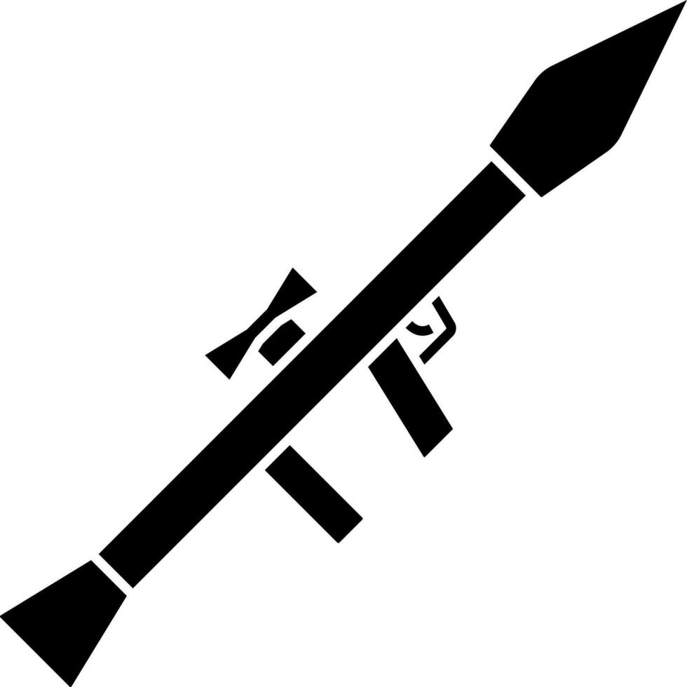 Raketenwerfer-Symbol vektor