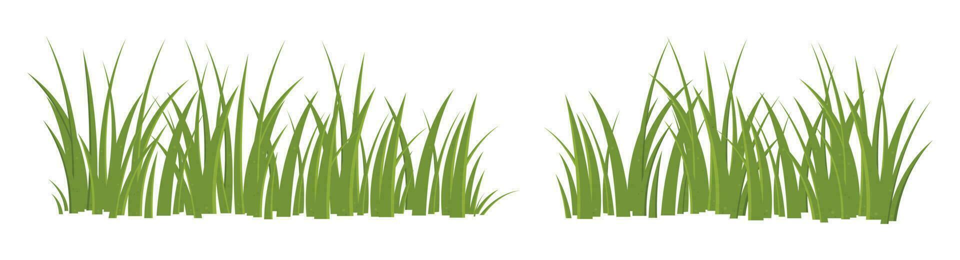 Karikatur Gras Blätter Sammlung Vektor Illustration isoliert auf Weiß