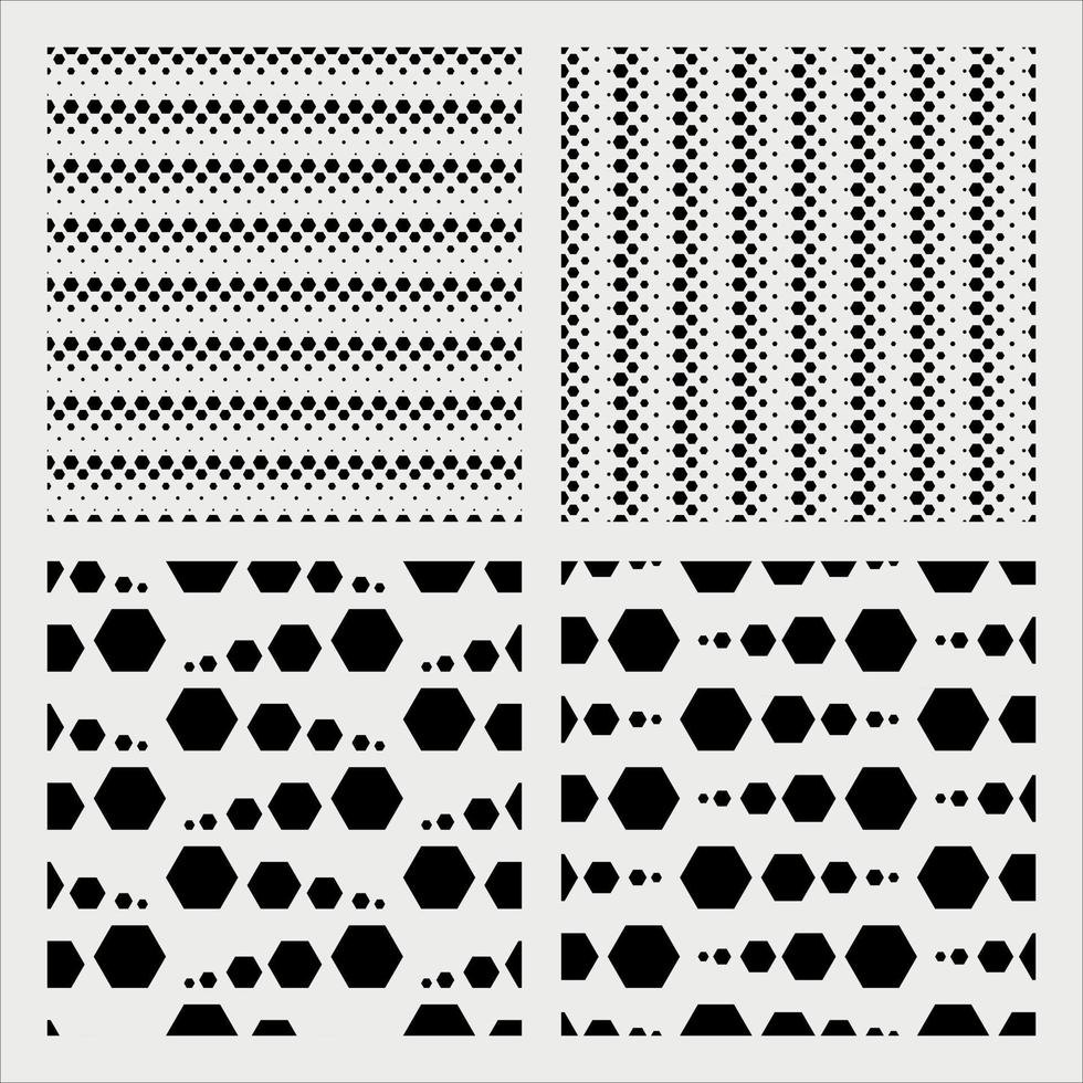 sömlösa hexagon mönster vektor