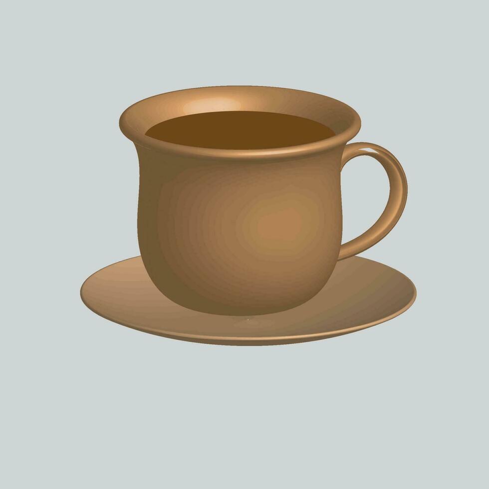 3d realistisk vektor isolerat vit koppar av kaffe, cappuccino, americano, espresso, mocka, latte, kakao, tom vit kopp lämplig för placering logotyp eller text