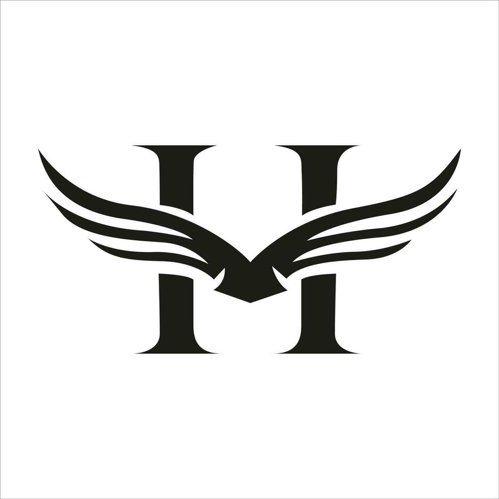 h brief logo design vektor