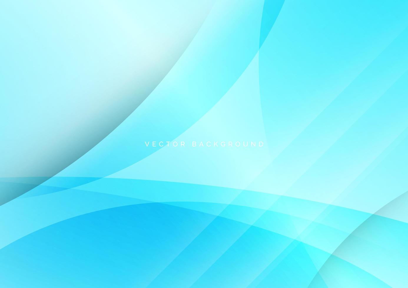 abstrakt modern blå tonfärgkurva överlappar bakgrund minimal koncept vektor