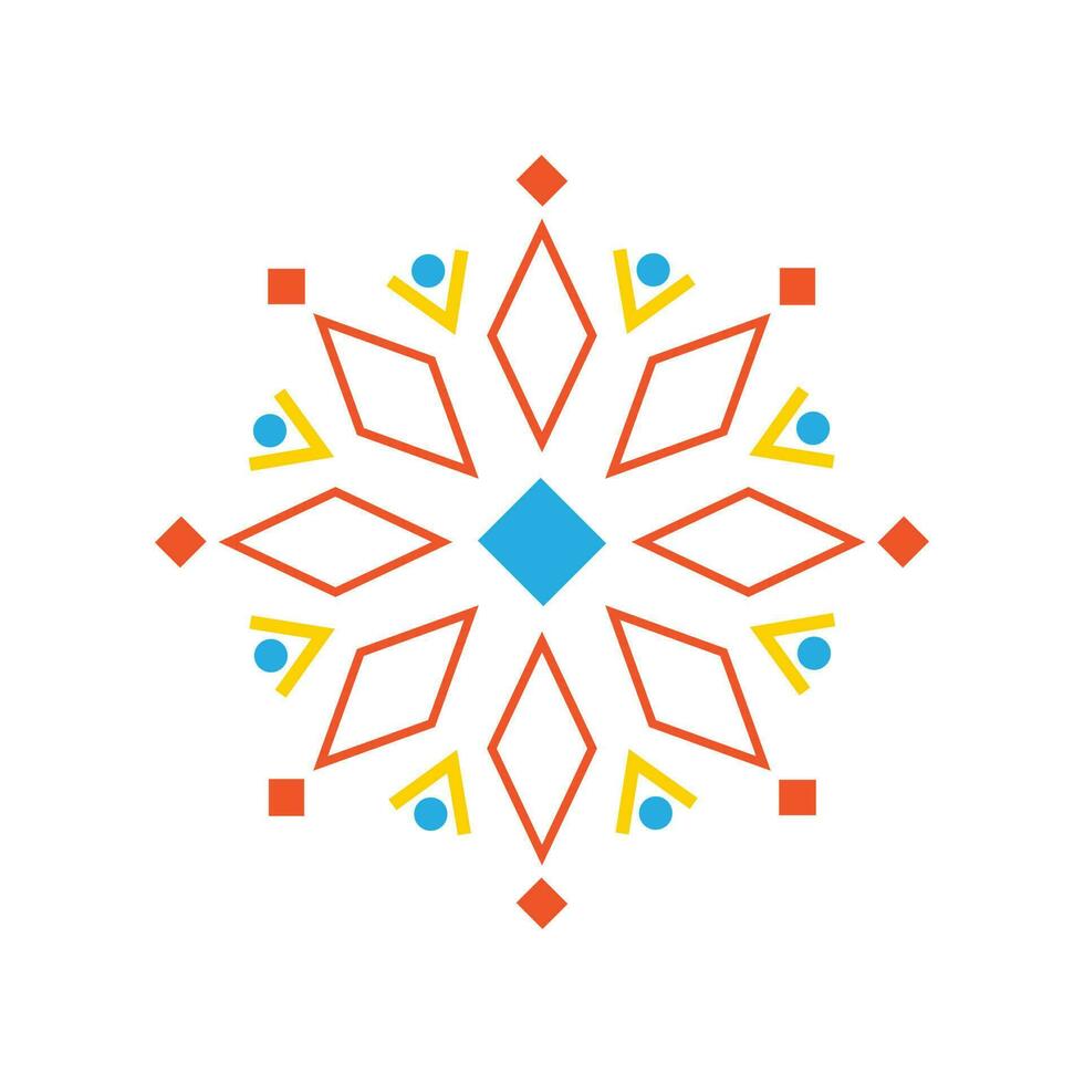 geometrisch Ornament. ukrainisch Symbole. vektor