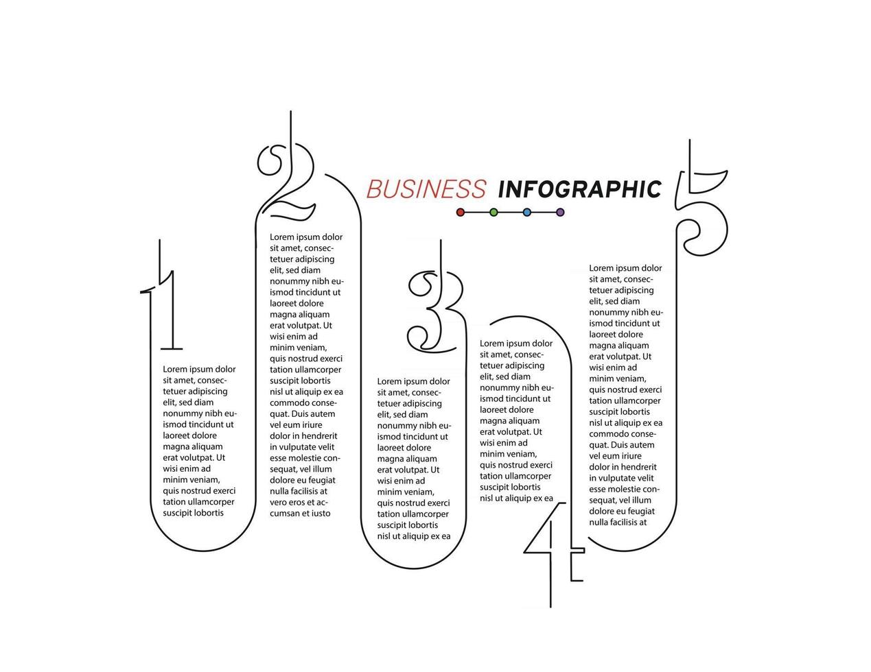 Design-Elemente von Business-Infografiken Satz von 3D-Infografiken vektor