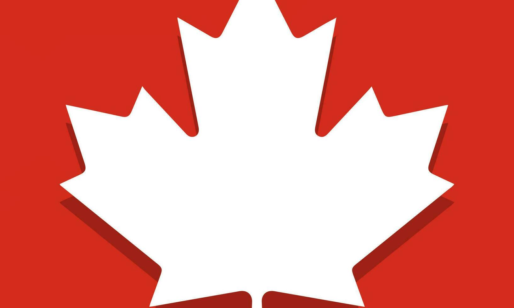 Kanada Tag Hintergrund mit Ahorn Silhouette, rot Hintergrund und Kopieren Raum zum Ihre Text. Vektor Illustration