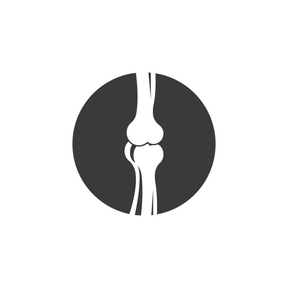 Mensch Knochen orthopädisch Logo Vektor. Anatomie Skelett eben Design Vorlage Illustration vektor