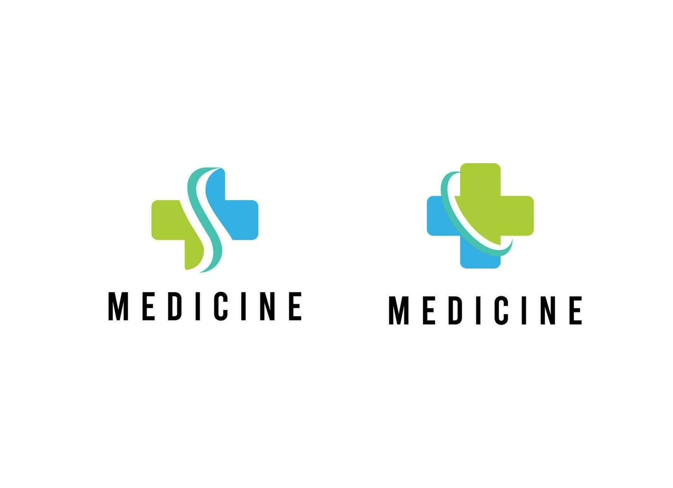 Medizin Logo Design. medizinisch Logo Design. vektor