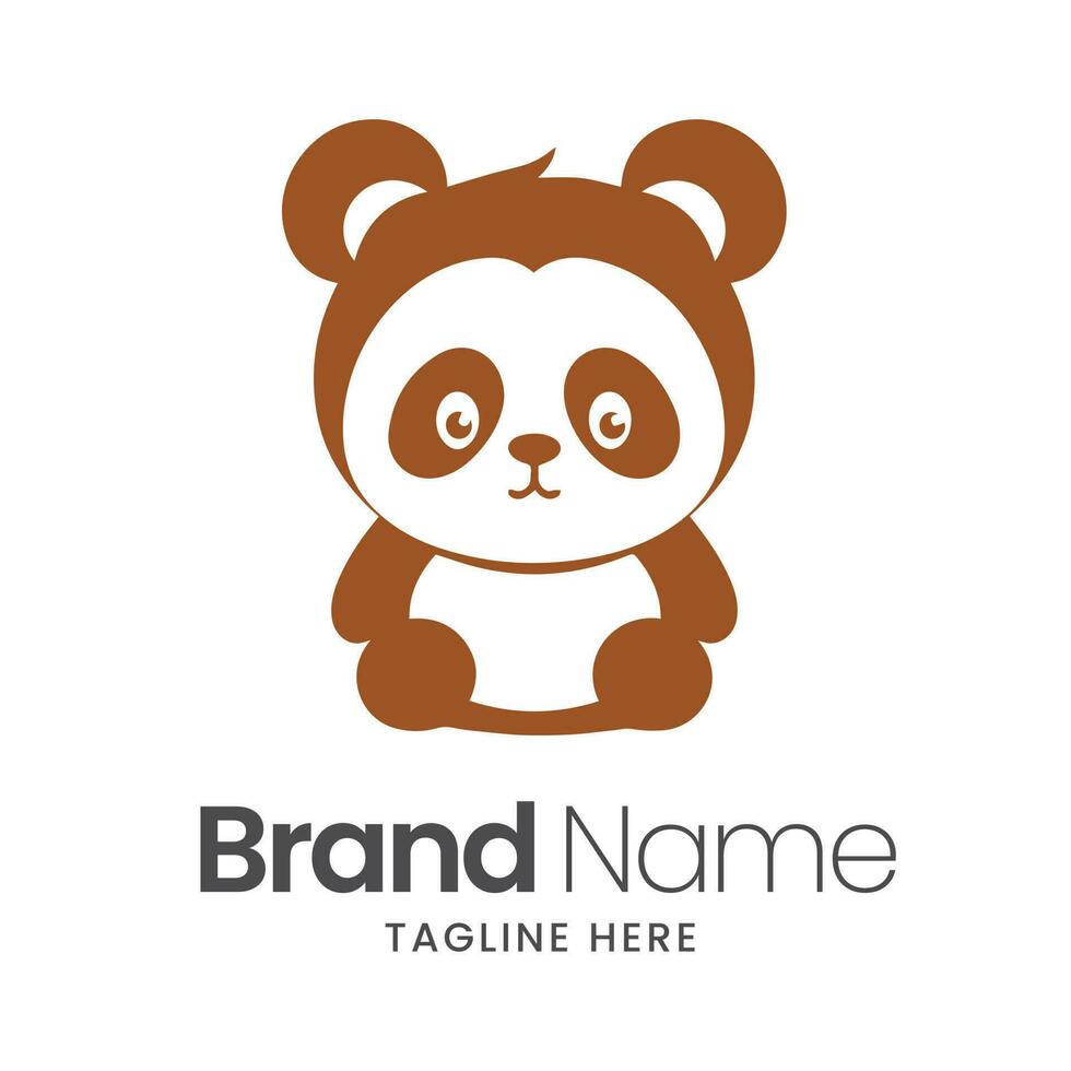 Panda Logo Design Vorlage. süß Panda Vektor Symbol.