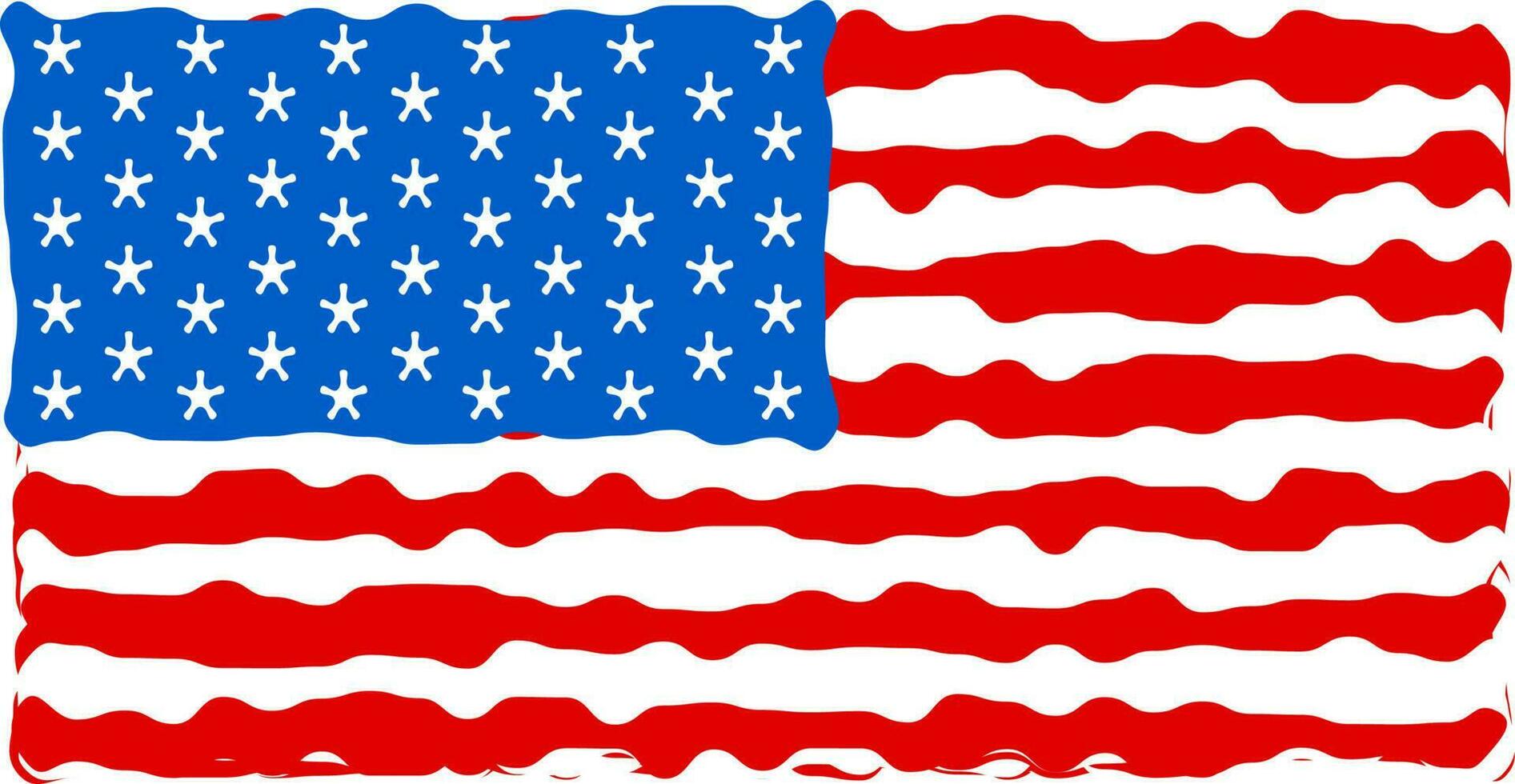 amerikan flagga för oberoende dag firande. vektor