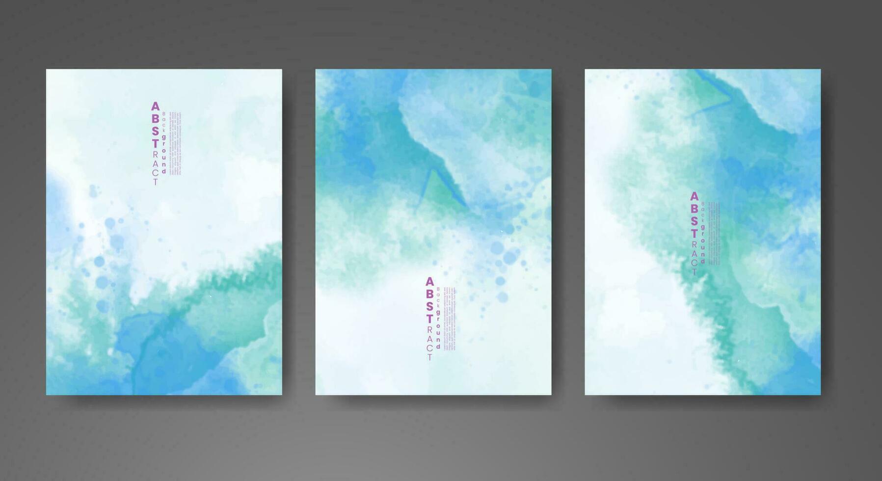 Karten mit Aquarellhintergrund. design für ihr cover, datum, postkarte, banner, logo. vektor