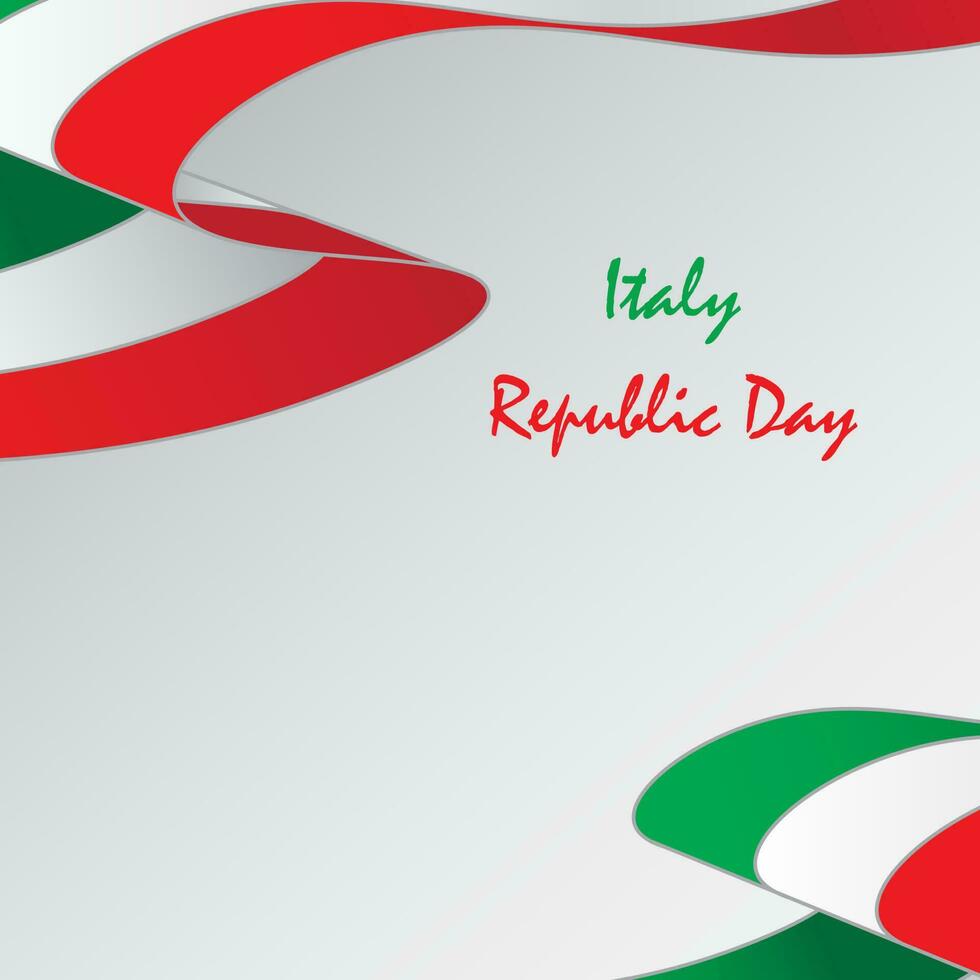 Hintergrund Design mit Italienisch Republik Tag Thema vektor