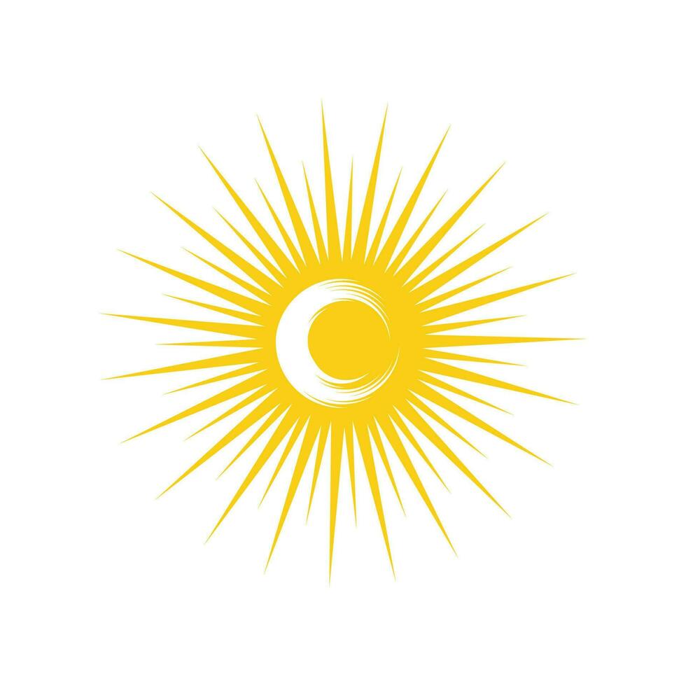 Sonne Illustration Logo Vektor Icon Vorlage
