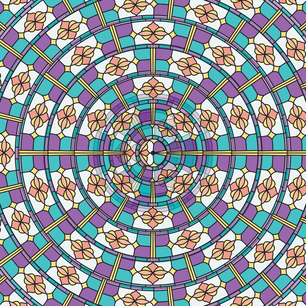 geometrisches und nahtloses Muster Blumen- und Blumenvektordesign vektor
