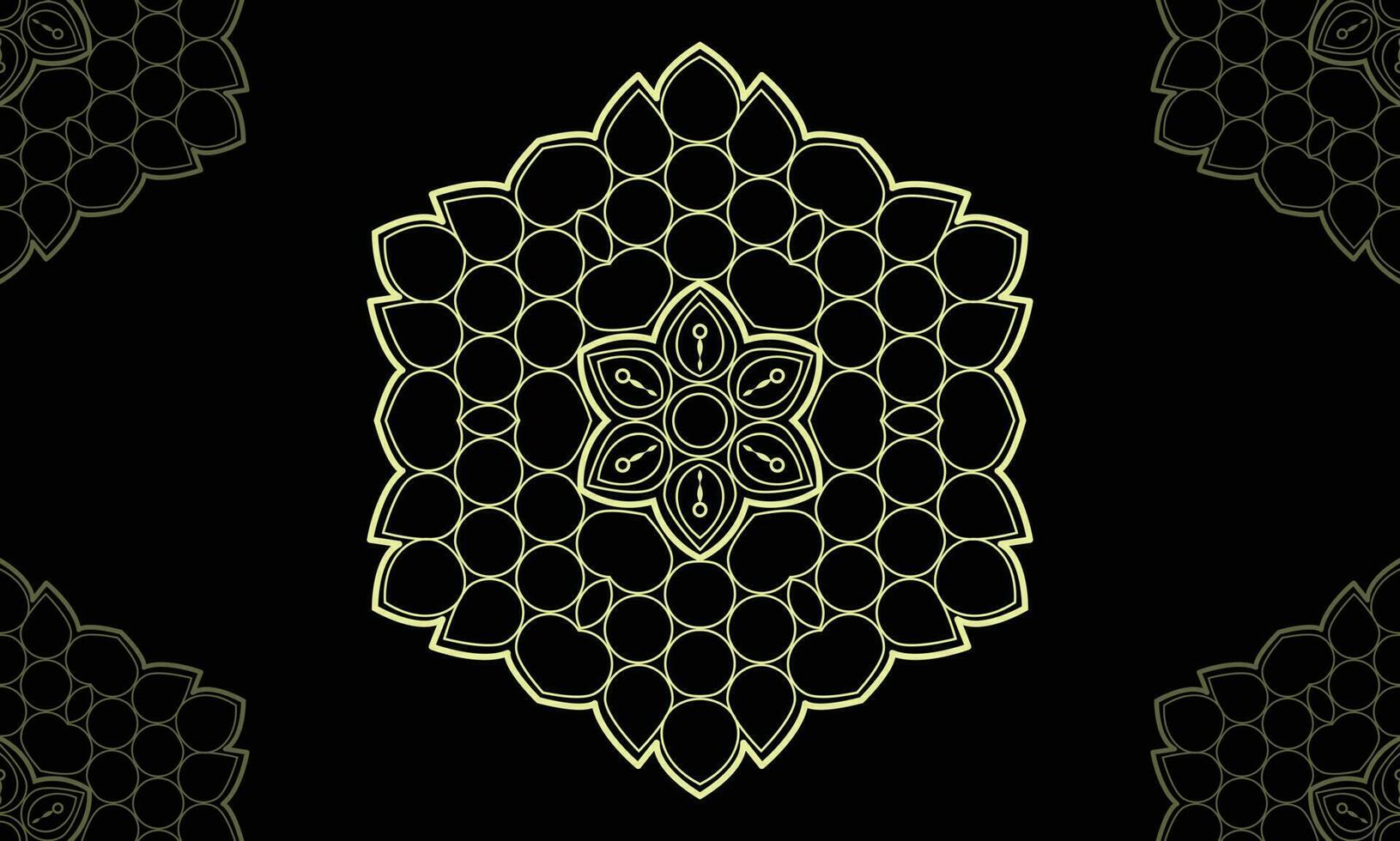 mandala design. abstrakt blommig bakgrund design. vektor