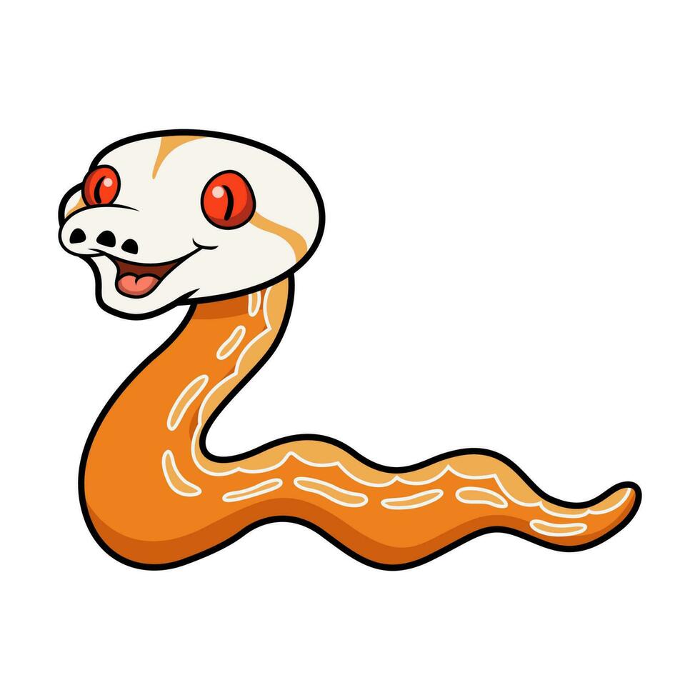 süß Albino Sonnenfeuer Tiger het genetisch Streifen vernetzt Python vektor