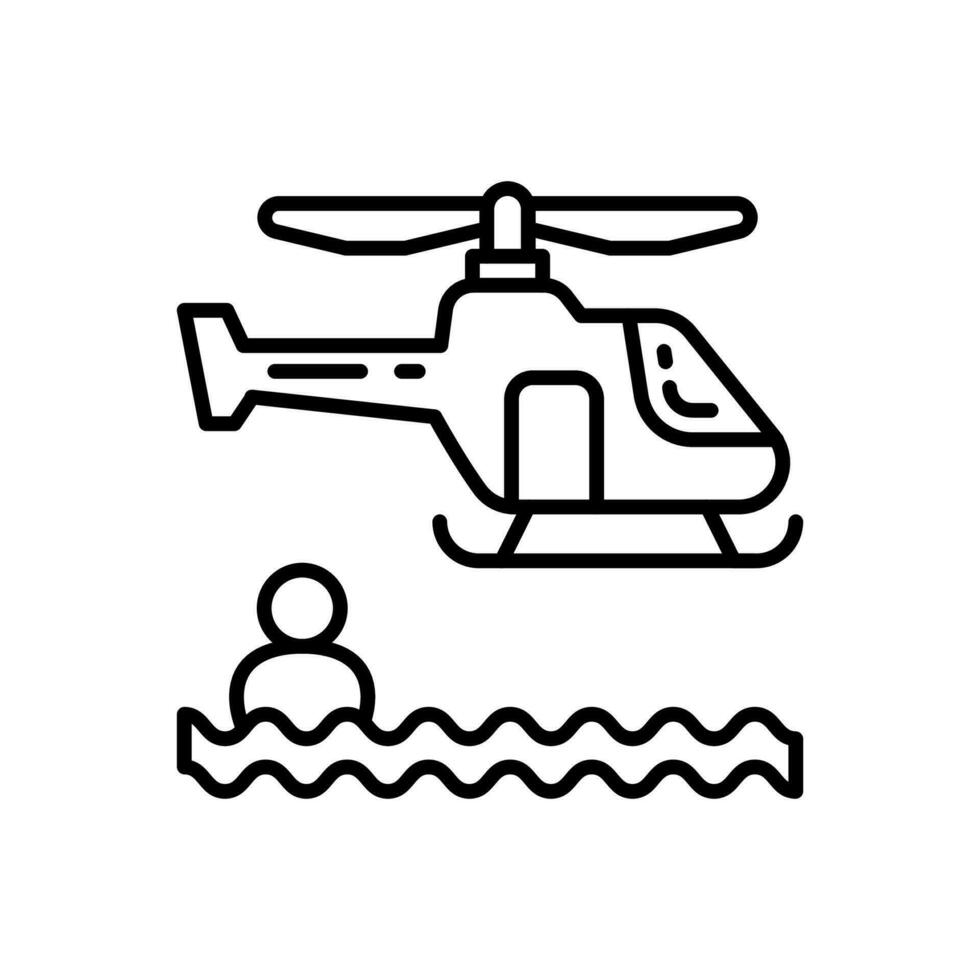 Suche und Rettung Symbol im Vektor. Illustration vektor