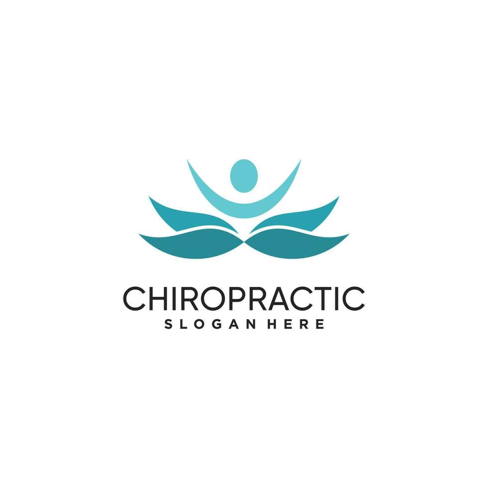 Chiropraktik Logo Vektor Design Illustration mit modern kreativ Konzept