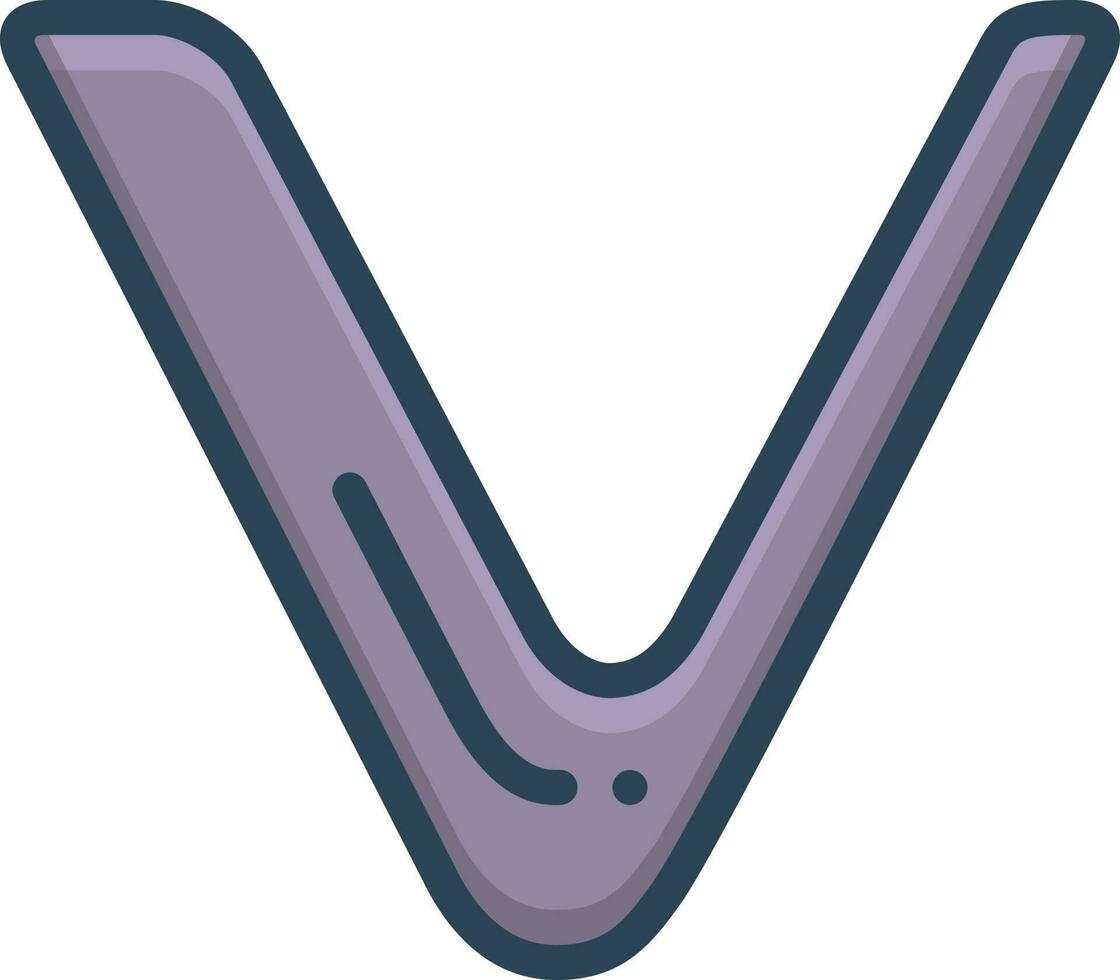 Färg ikon för vechain vektor