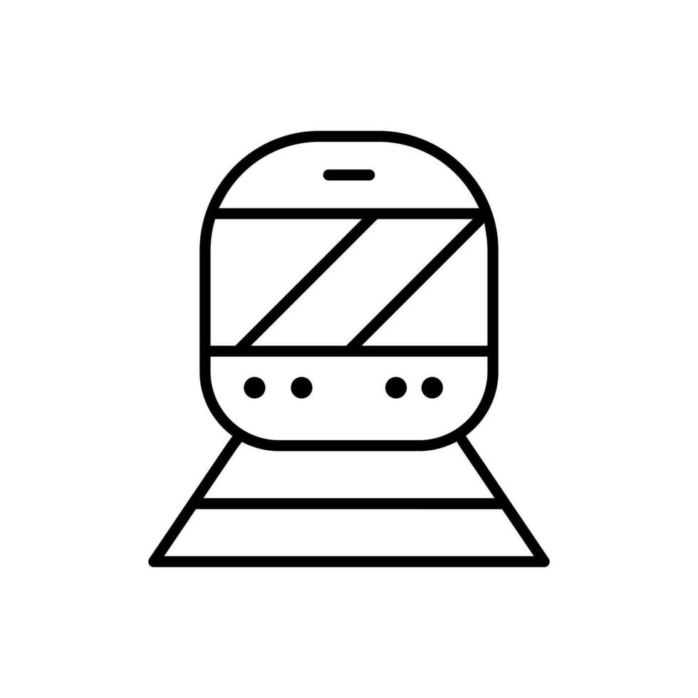 tåg ikon vektor. offentlig transport illustration tecken. metro symbol eller logotyp. vektor