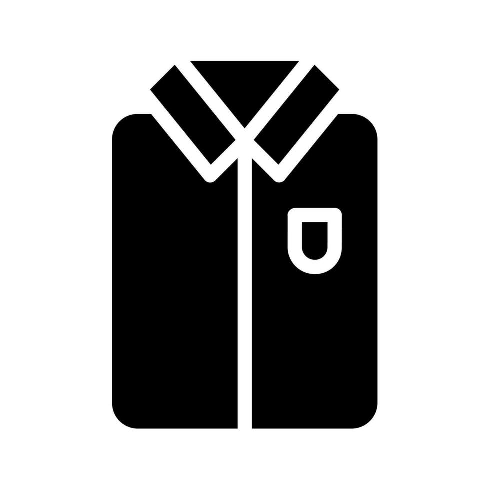 Hemd Symbol Vektor. Pyjama Illustration unterzeichnen. Stoff Symbol. Mode Logo. vektor