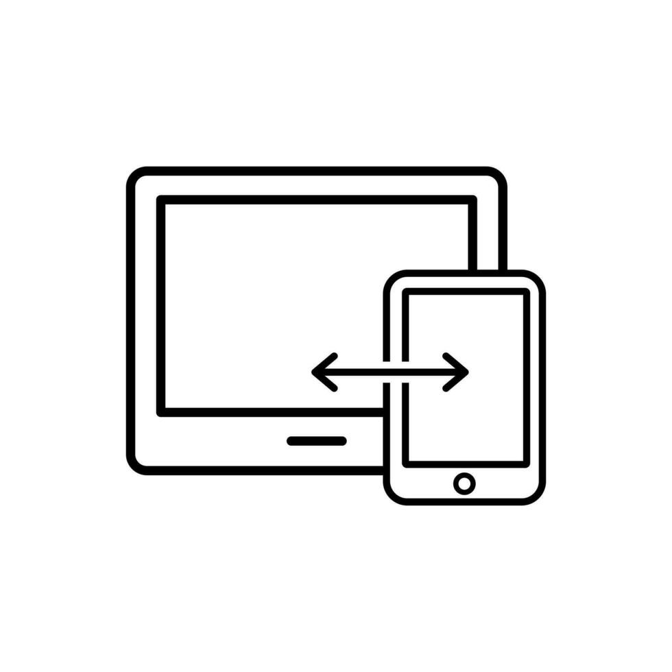 Daten Austausch Symbol Vektor. Transfer Information Illustration unterzeichnen. Datei Umwandlung Symbol oder Logo. vektor