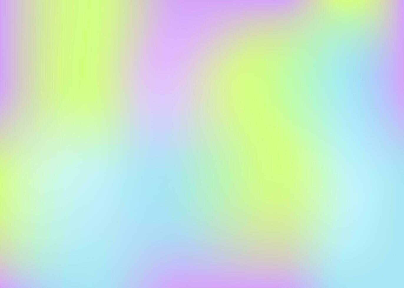 Regenbogen Hologramm Gradient Vektor Hintergrund. Luxus modisch zärtlich Perlglanz glam überlagern. holographisch Gradient Neon- Vektor Illustration modisch Pastell- Regenbogen Einhorn Hintergrund.