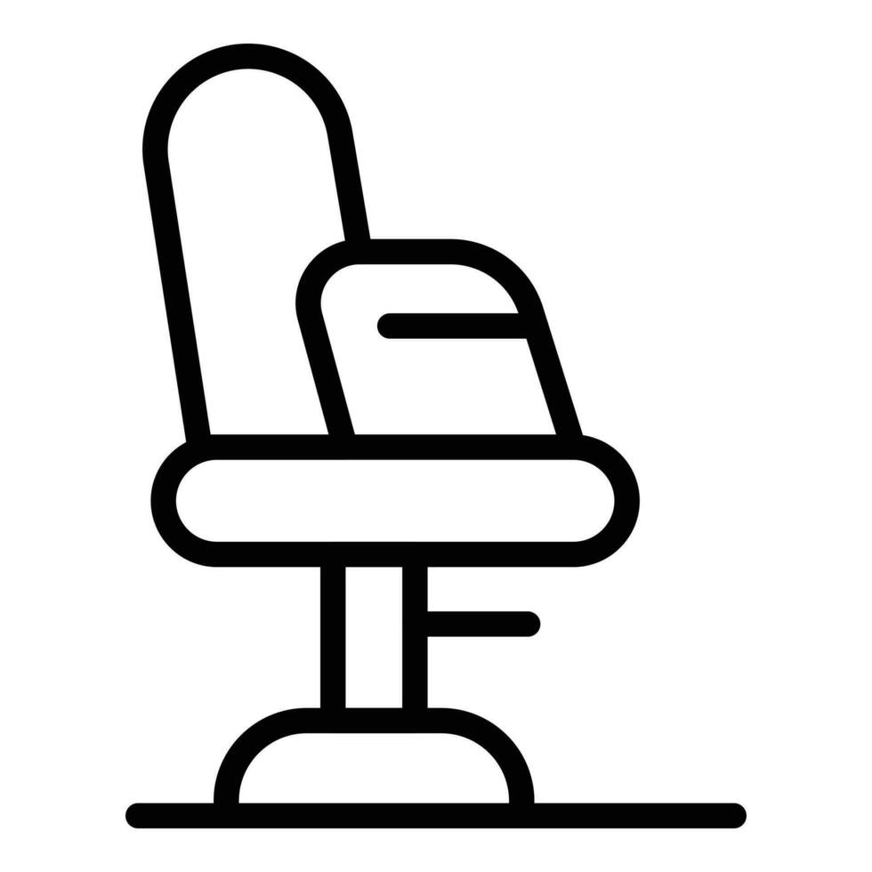 Kunst Schreibtisch Stuhl Symbol Gliederung Vektor. Spieler Computer vektor