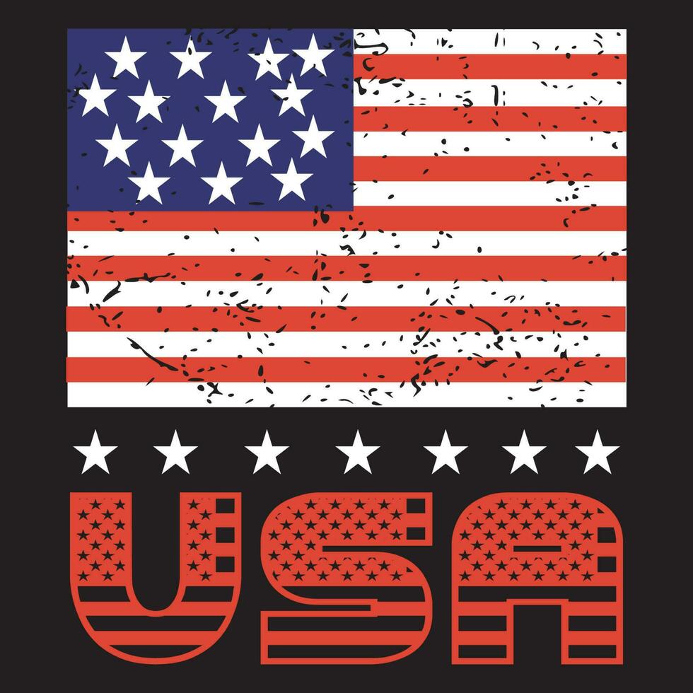 ein Poster Das sagt USA auf es mit das Sterne und Streifen , T-Shirt Design vektor