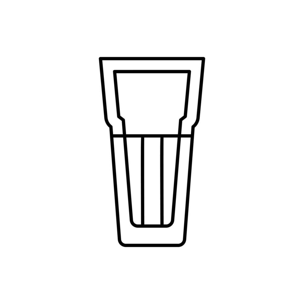 Weinglas Symbol Vektor. Alkohol trinken Illustration unterzeichnen. Kelch Symbol. Bar Logo. vektor